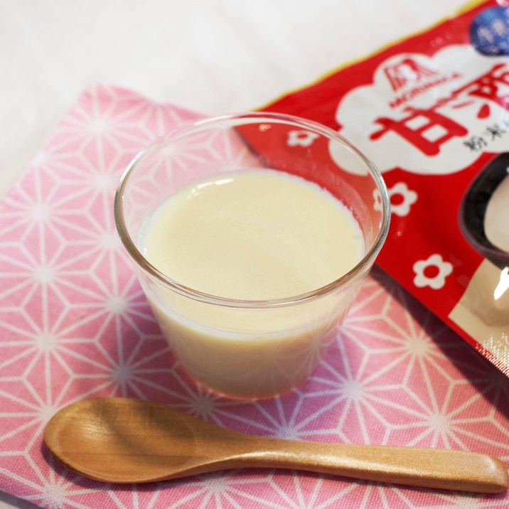 1で覚える甘酒プリン/ふるふる食感甘さすっきり